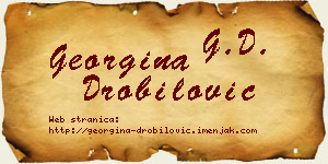 Georgina Drobilović vizit kartica